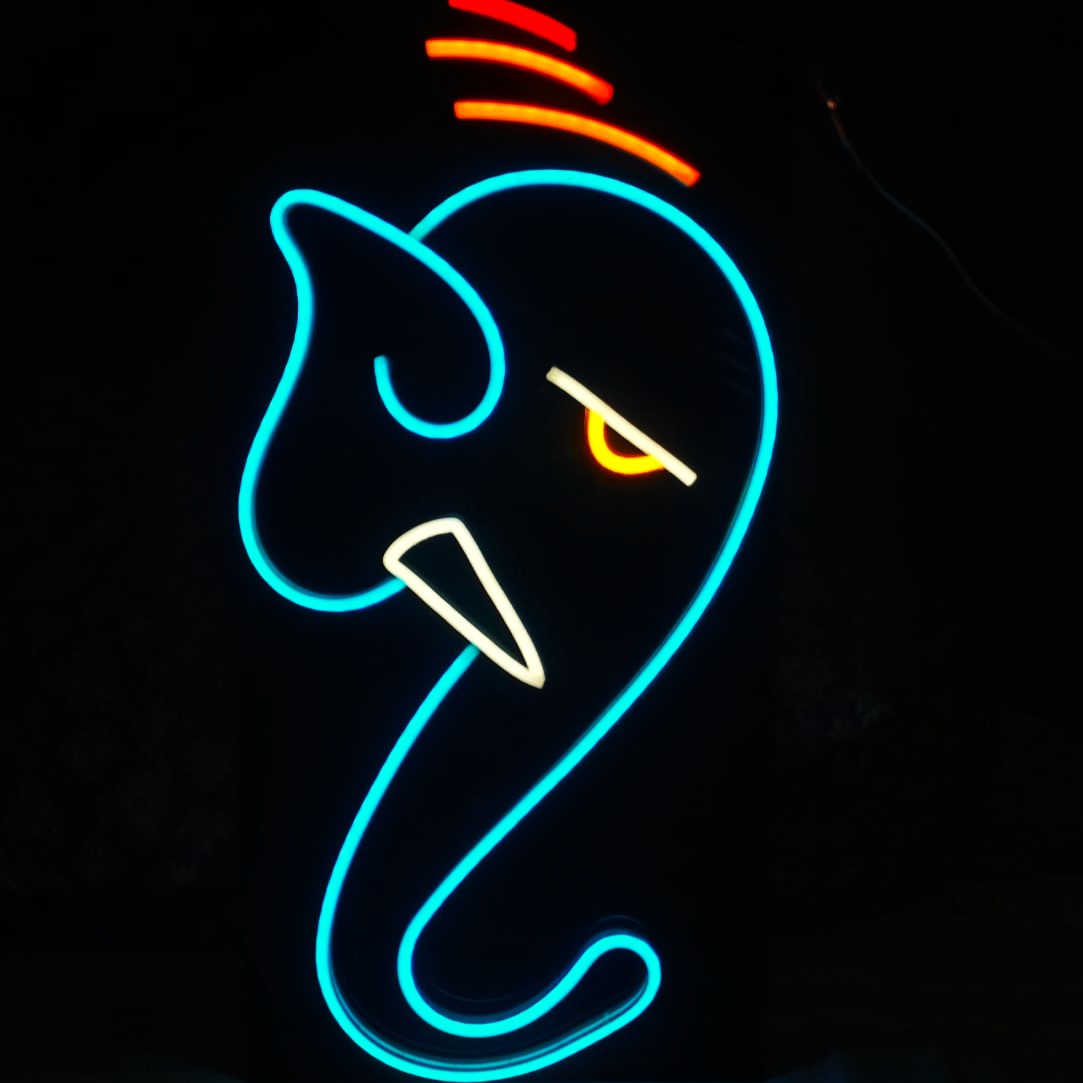 Ganesh Neon Art